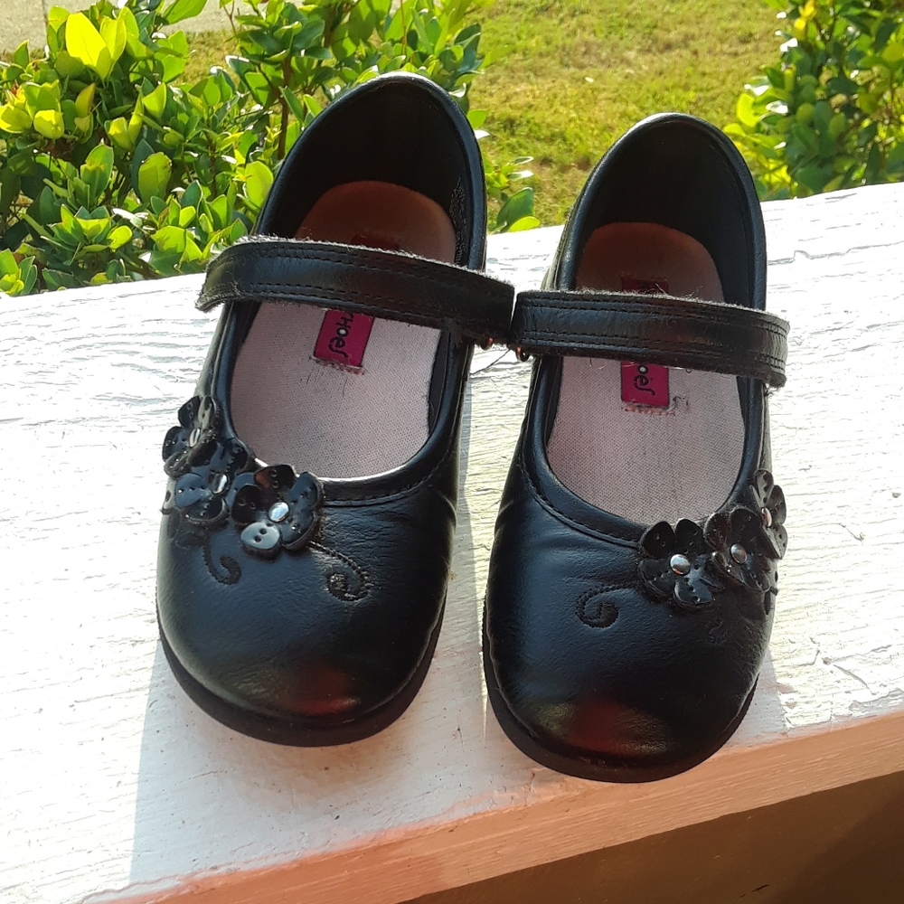 Rachel Shoes Girls Flower Buckle Flats